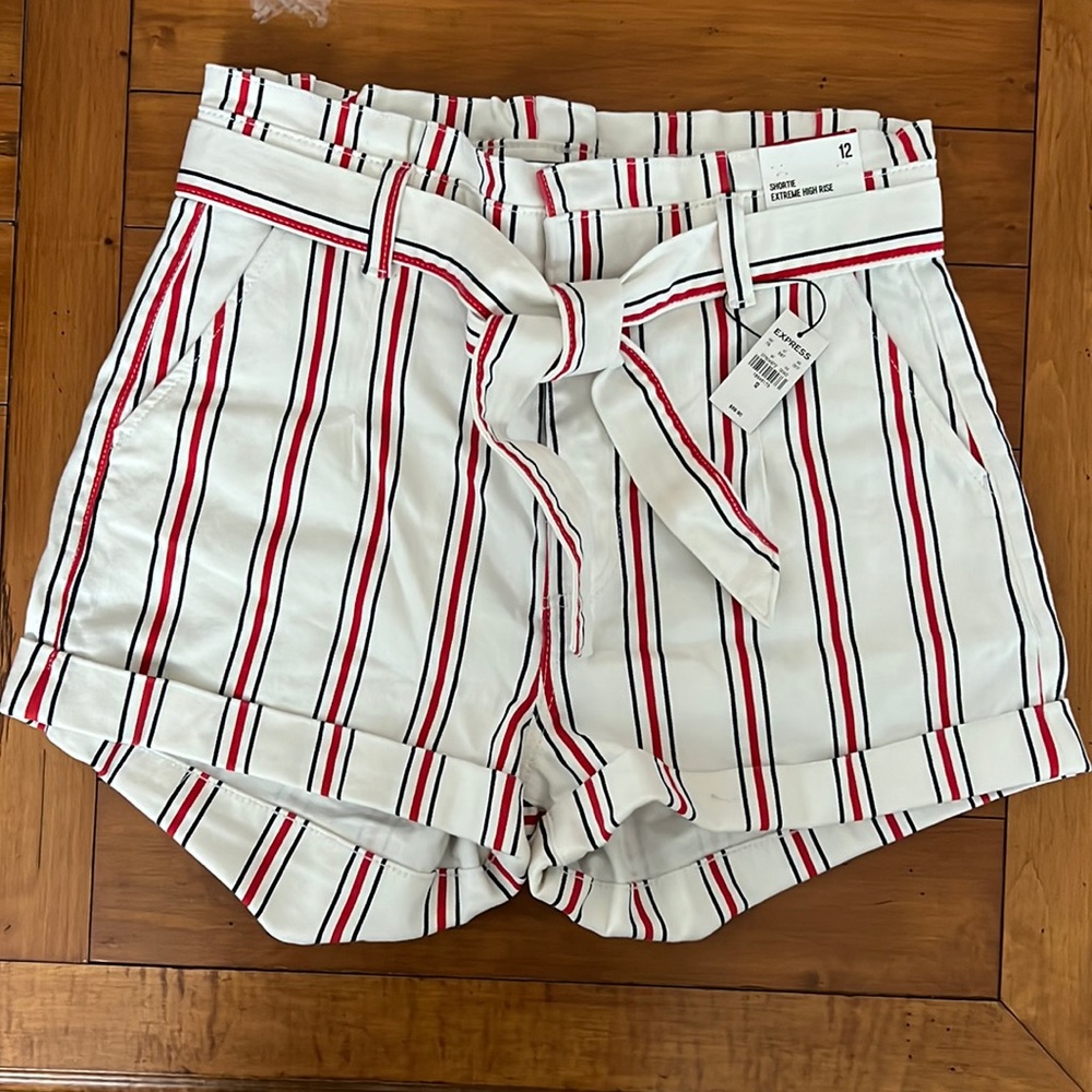 Express women’s shorts, shortie, extreme high rise, NWT